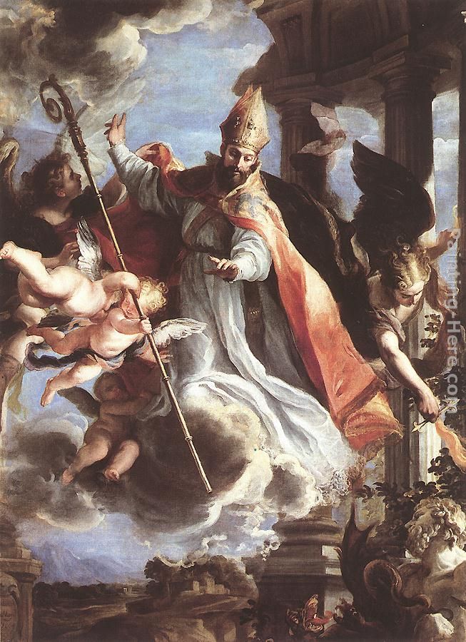 The Triumph of St Augustine painting - Claudio Coello The Triumph of St Augustine art painting